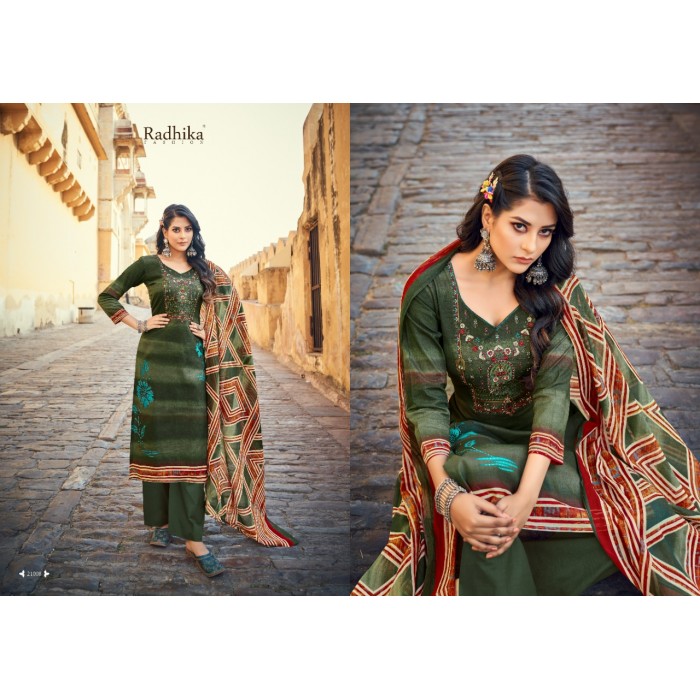 Azara Mussaret Vol 18Nx Pure Cambric Cotton Dress Materials